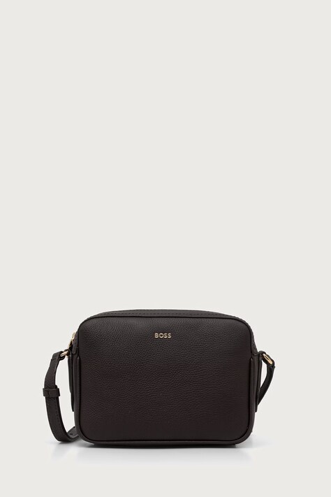 BOSS Crossbody torba za žene od kože Lenah Crossbody smeđa 50547733