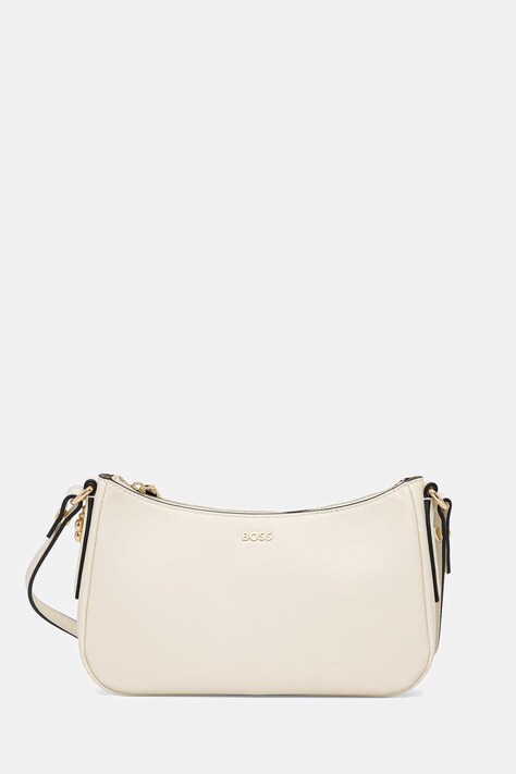 BOSS torebka crossbody damska skórzana NUMAH Minibag beżowa 50547773