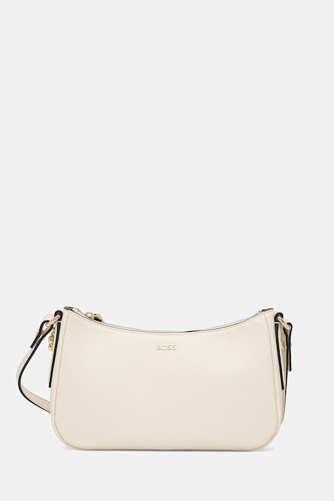 BOSS torebka crossbody damska skórzana NUMAH Minibag beżowa 50547773