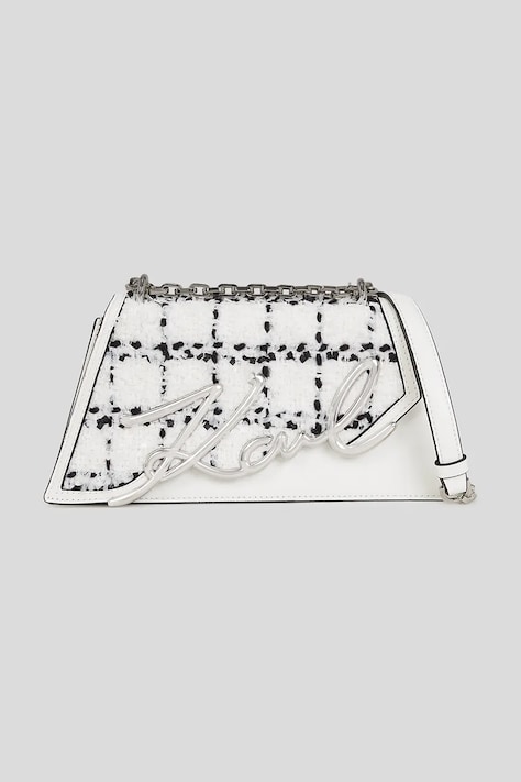 Karl Lagerfeld poșetă K/SIGNATURE culoarea alb, A3W30139