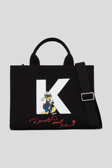 Karl Lagerfeld geantă KL X DISNEY culoarea negru, A3W50102