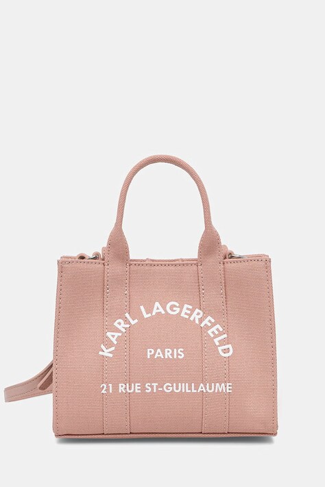 Karl Lagerfeld torebka crossbody damska bawełniana K/RSG pomarańczowa A3W50118