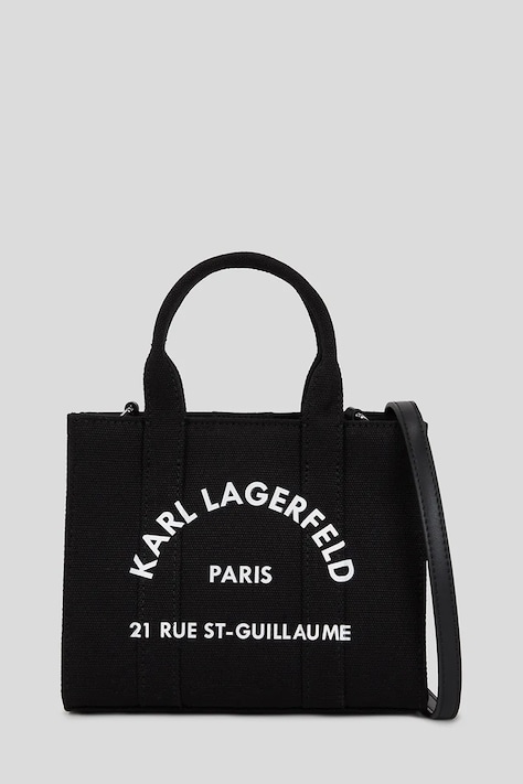 Бавовняна сумка Karl Lagerfeld колір чорний A3W50118