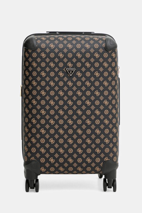 Guess walizka WILDER MEDIUM kolor brązowy TWHP74 52982