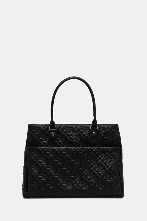 Τσάντα Guess ADELASIA χρώμα: μαύρο, TWQL96 58919