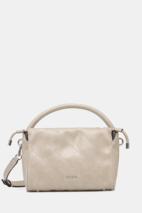 Τσάντα Guess AMYS χρώμα: μπεζ, HWMY96 59160