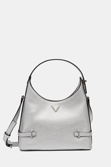 Guess poșetă ROSALBA culoarea argintiu, HWMY96 57010