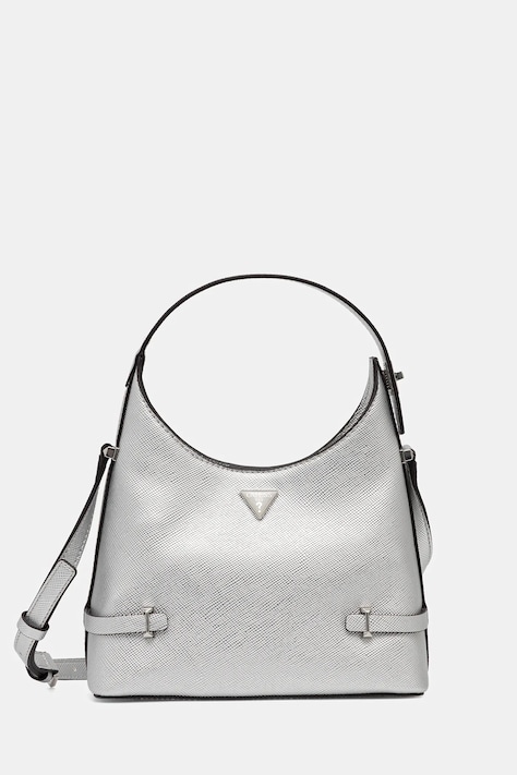 Τσάντα Guess ROSALBA χρώμα: ασημί, HWMY96 57010