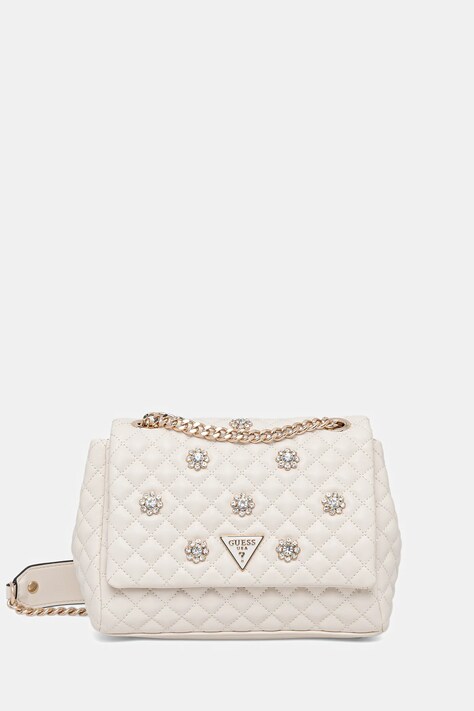 Torbica Guess EVERLEE bela barva, HWEG86 79210