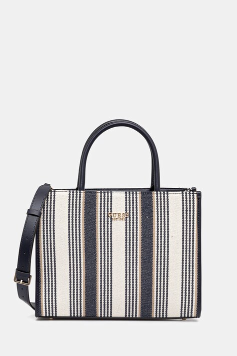 Τσάντα Guess NICOLETTE χρώμα: ναυτικό μπλε, HWAS96 62220