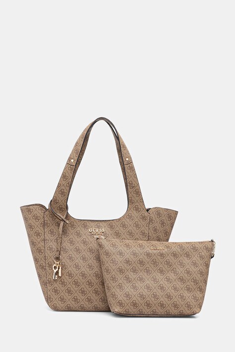 Τσάντα Guess CALISTA χρώμα: μπεζ, HWSG73 34220