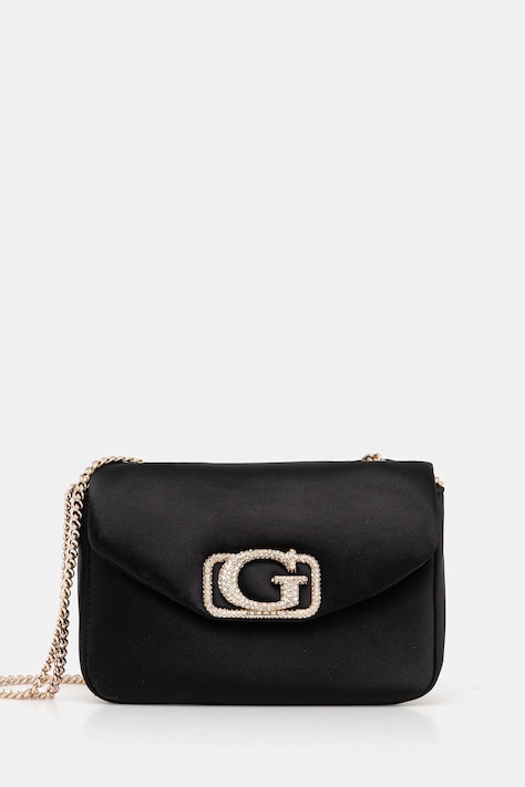 Τσάντα Guess PRUE χρώμα: μαύρο, HWEG96 70780
