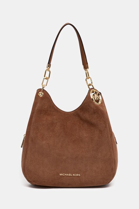 MICHAEL Michael Kors torebka zamszowa LILLIE kolor brązowy 30F3G0LE3S