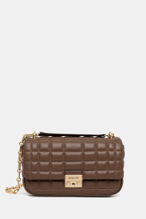 MICHAEL Michael Kors torebka skórzana TRIBECA kolor brązowy 30R4G2RL7L
