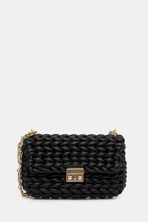 MICHAEL Michael Kors torebka skórzana TRIBECA kolor czarny 30T5G2RL7T
