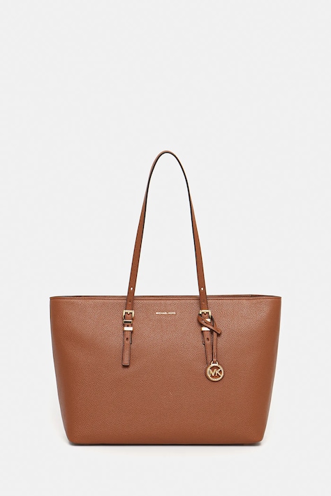 MICHAEL Michael Kors geantă de piele QUINN culoarea maro, 30T5GQNT9L