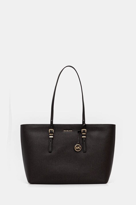 Δερμάτινη τσάντα MICHAEL Michael Kors QUINN χρώμα: μπορντό, 30T5GQNT9L