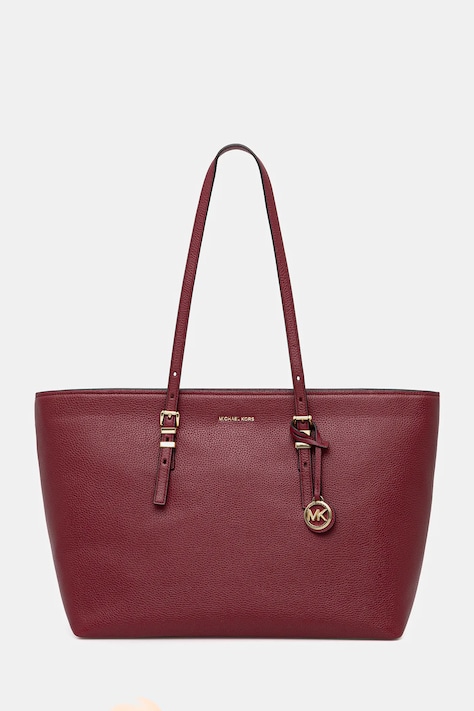 Кожаная сумочка MICHAEL Michael Kors QUINN цвет бордовый 30T5GQNT9L