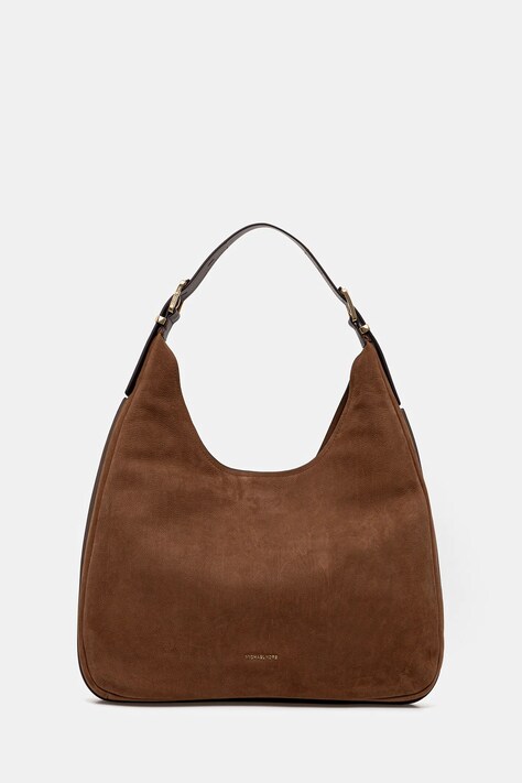 MICHAEL Michael Kors torebka skórzana NOLITA kolor brązowy 30F4GY5H3T