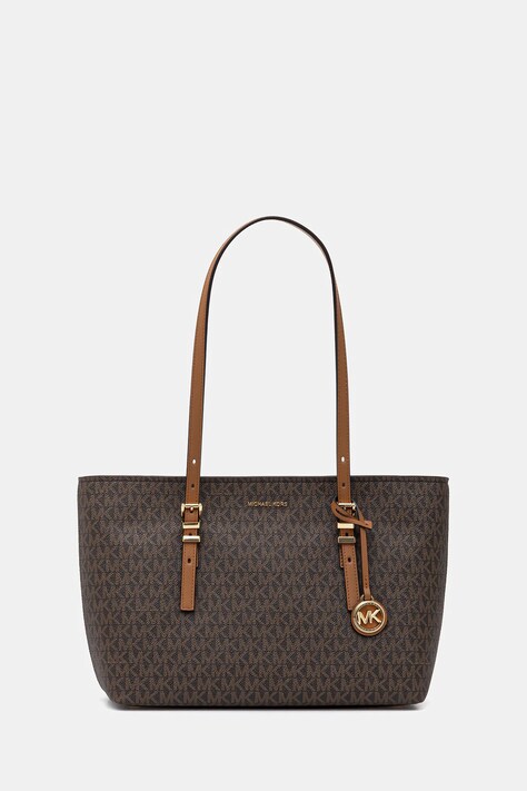 Kabelka MICHAEL Michael Kors QUINN hnědá barva, 30T5GQNT2B