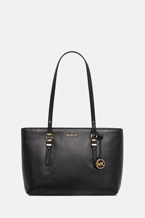 Kožená kabelka MICHAEL Michael Kors QUINN černá barva, 30T5GQNT2L