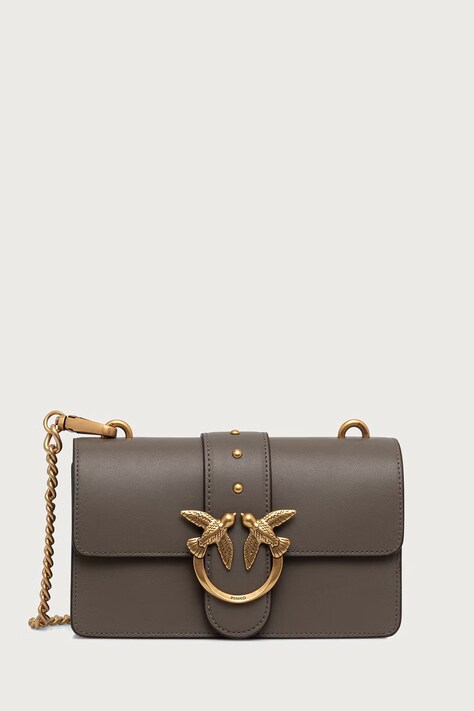 Pinko Torebka crossbody damska skórzana zielona 105856 A0F1