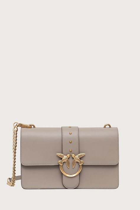 Pinko χιαστί γυναικεία δερμάτινη γκρί 105857 A0F1