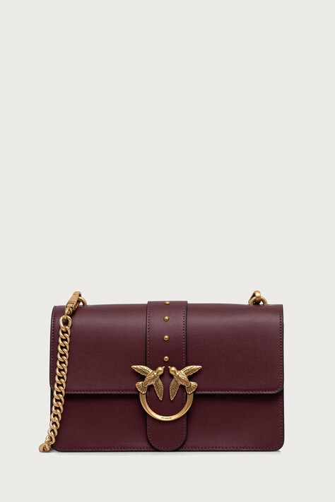 Pinko borsa a tracollo da donna in pelle granata 105857 A0F1