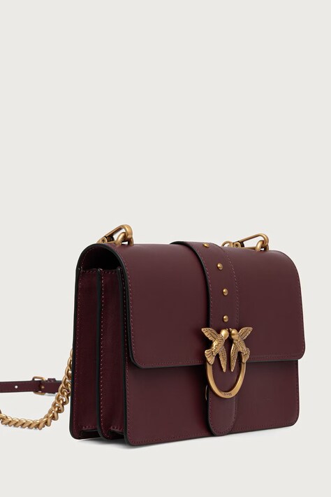 Pinko crossbody kabelka dámská kožená burgundská 105857 A0F1