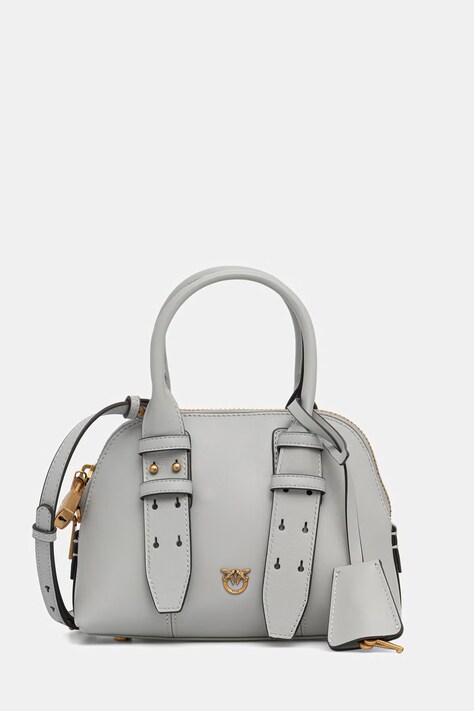 Pinko torebka crossbody damska skórzana szara 105333 A0QO