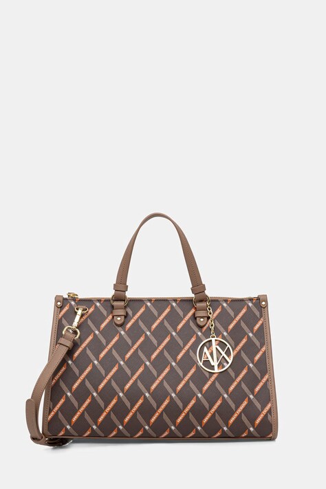 Armani Exchange сумка-шоппер для женщин из искусственной кожи коричневая XW000400 AF17155