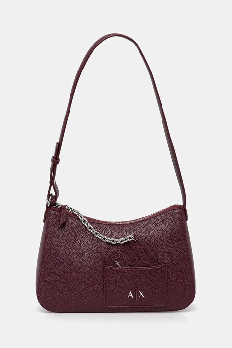 Armani Exchange torebka kolor bordowy XW001213 AF15625