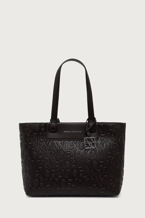 Armani Exchange Torebka shopper damska z imitacji skóry brązowa XW001481 AF15774