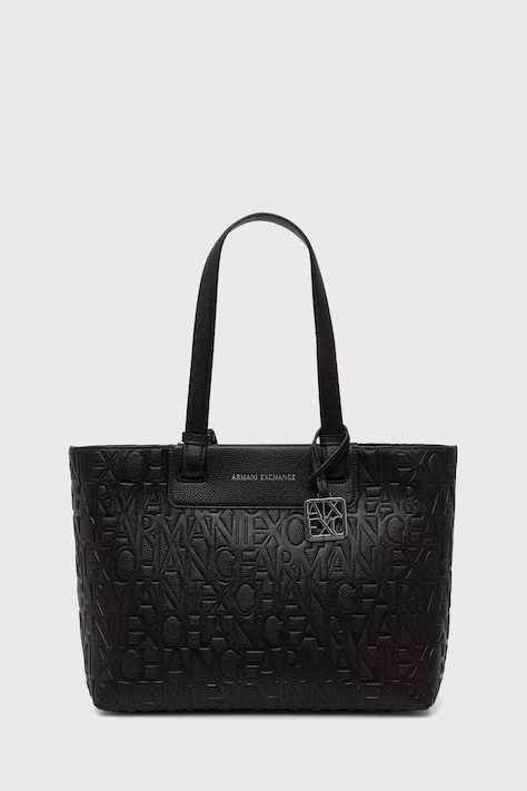 Armani Exchange Torebka shopper damska z imitacji skóry brązowa XW001481 AF15774