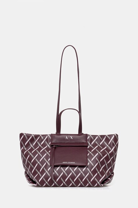 Armani Exchange torebka kolor bordowy XW001538 AF17255