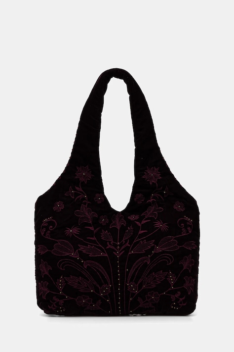 Hoss Intropia torebka welurowa kolor bordowy 2052028