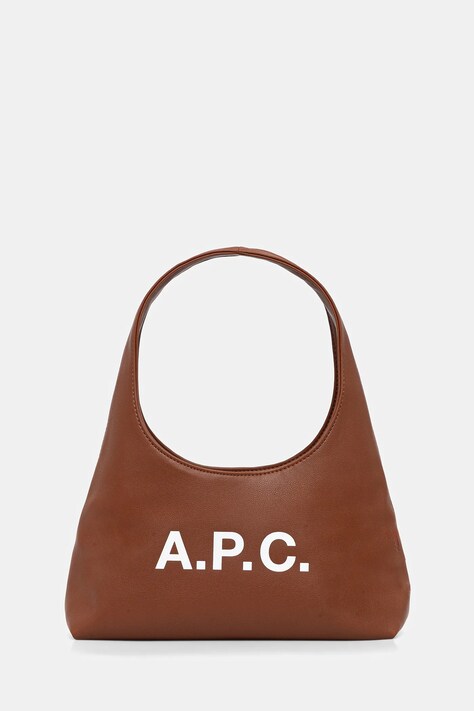 A.P.C. torebka baby ninon shoulder kolor brązowy PUAAT.F67027