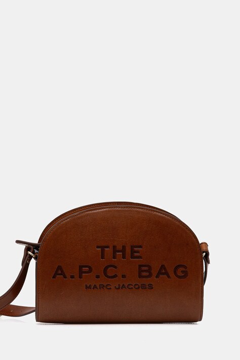 A.P.C. torebka skórzana A.P.C. x MARC JACOBS kolor brązowy PXBVV.F67062