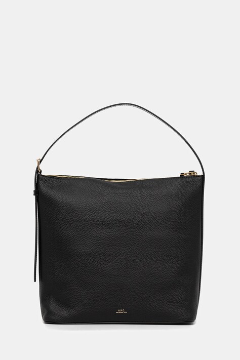 Kožená kabelka A.P.C. sac vera černá barva, PXCBL.F61902