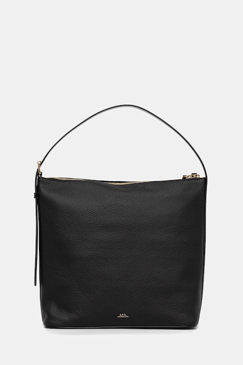 Kožená kabelka A.P.C. sac vera černá barva, PXCBL.F61902