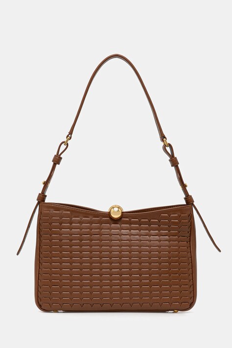 Kožená kabelka Furla hnědá barva, WB01403.BX3977.03B00