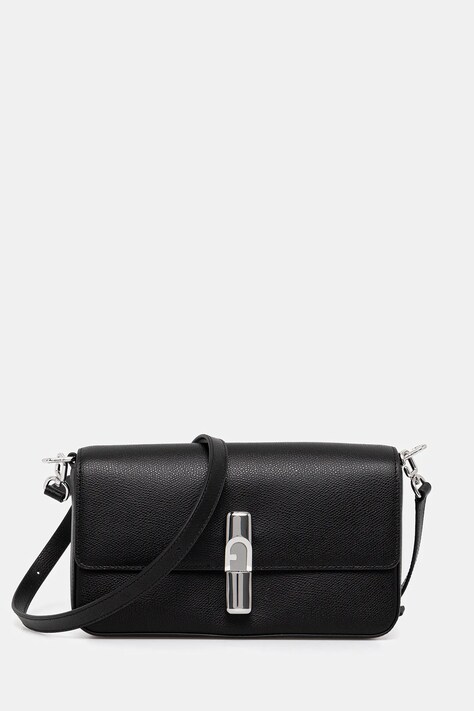 Furla poșetă de piele culoarea negru, WB01826.ARE000.O6000