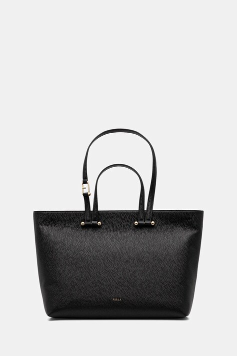 Furla torebka skórzana kolor czarny WB01453.HSF000.O6000