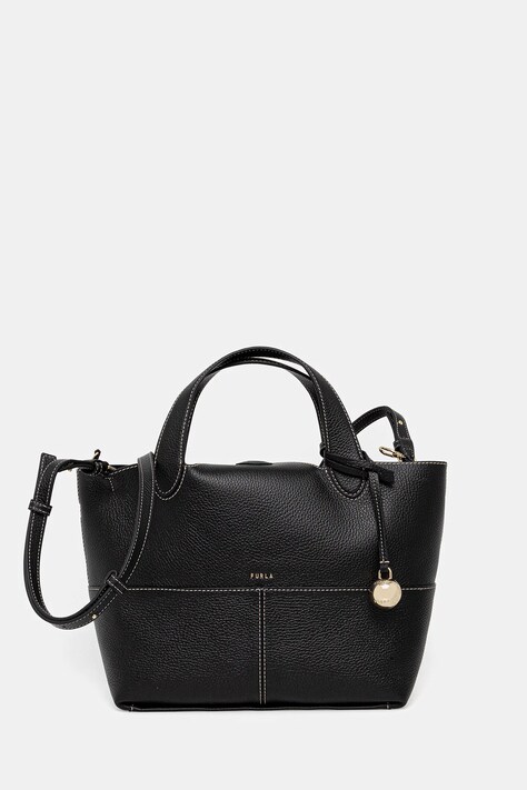 Furla poșetă de piele culoarea negru, WB01707.HSF000.O6000