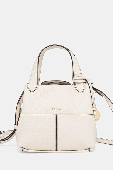 Furla poșetă de piele culoarea bej, WB01825.HSF000.PNN00