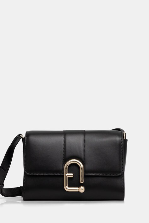 Furla torebka skórzana kolor czarny WB01683.BX3346.O6000