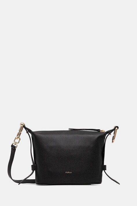 Furla torebka skórzana kolor czarny WE00846.BX2045.O6000