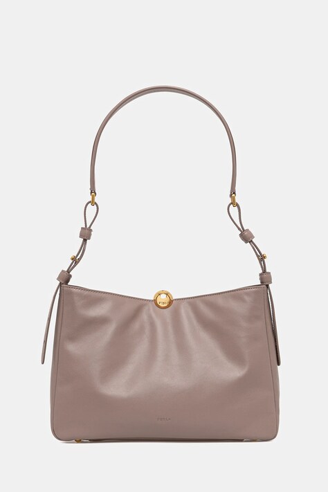 Furla torebka skórzana kolor beżowy WB01403.BX3168.MA200