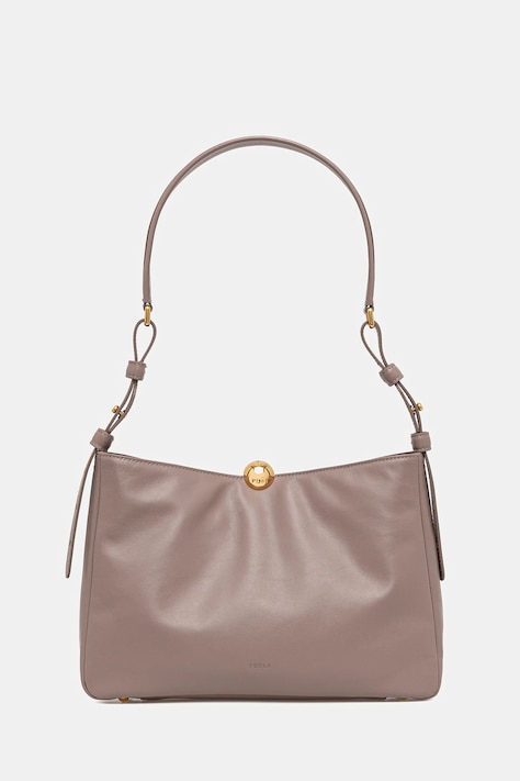 Furla torebka skórzana kolor beżowy WB01403.BX3168.MA200