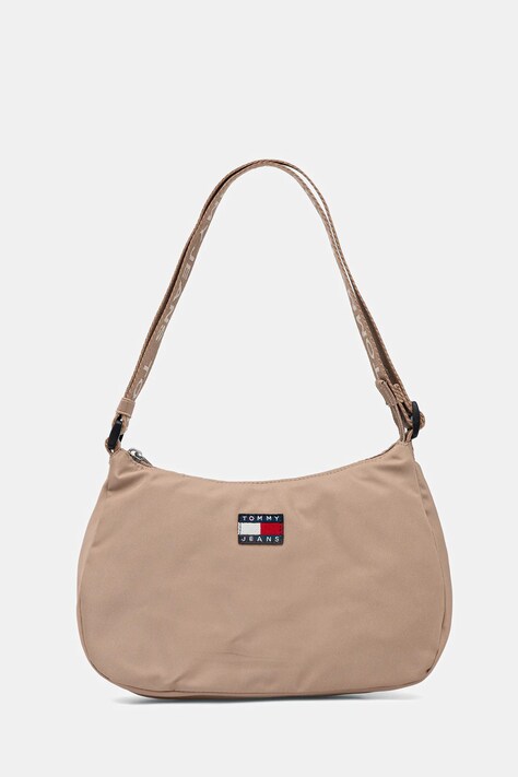 Kabelka Tommy Jeans béžová barva, AW0AW17888